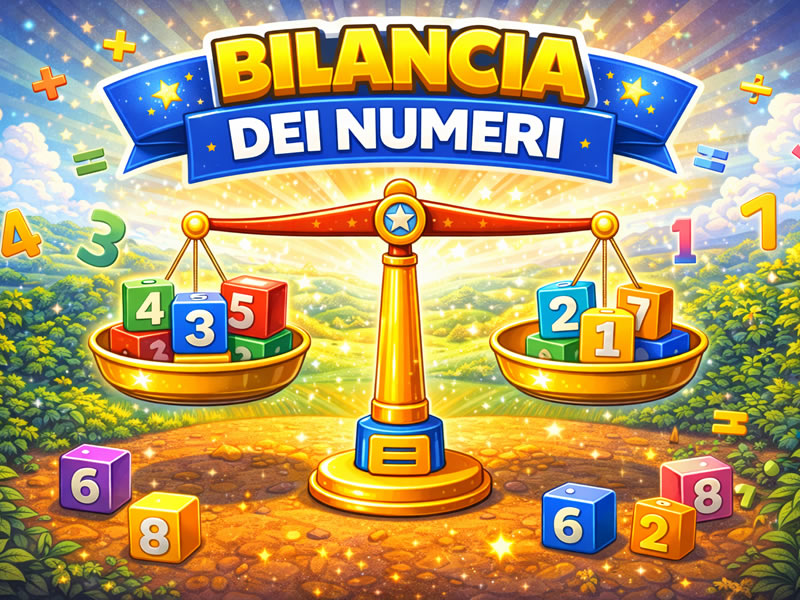 Bilancia dei Numeri - gioco didattico della categoria Matematica e calcolo