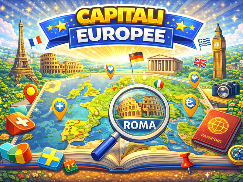 Capitali europee - gioco didattico della categoria Storia, geografia e scienze