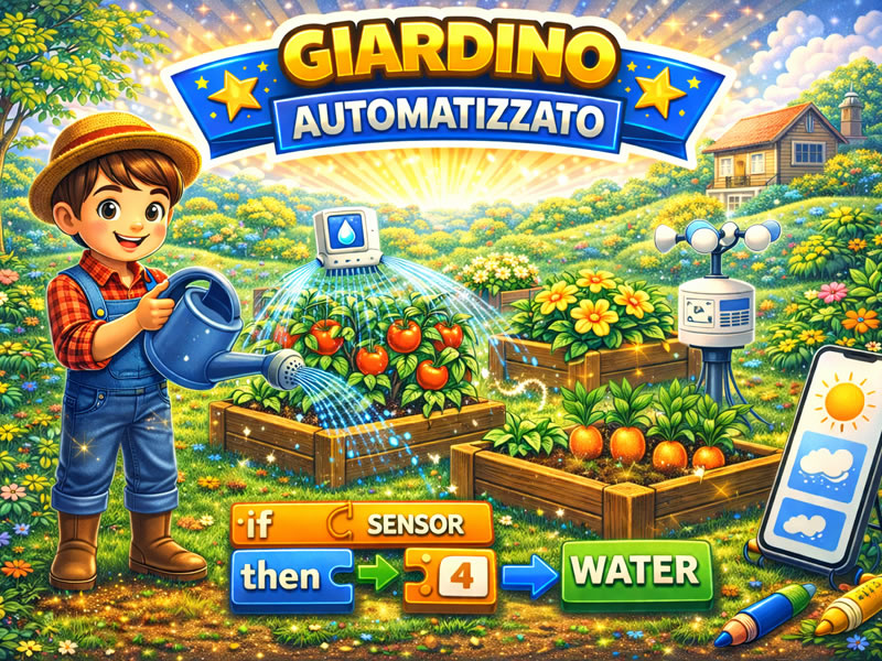 Giardino automatizzato - gioco didattico della categoria Pensiero computazionale e creatività