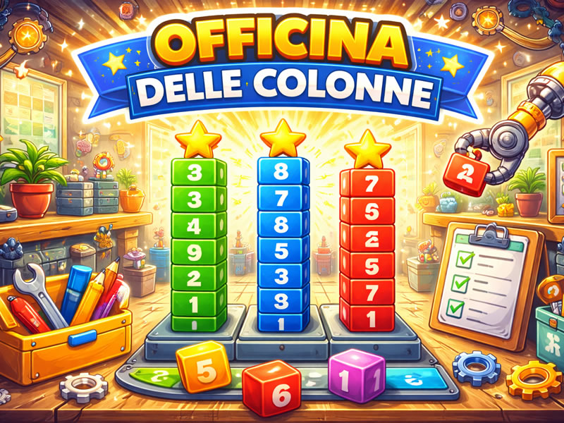 Officina delle colonne - gioco didattico della categoria Matematica e calcolo