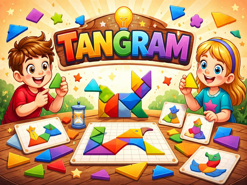 Tangram - gioco didattico della categoria Logica, attenzione e memoria