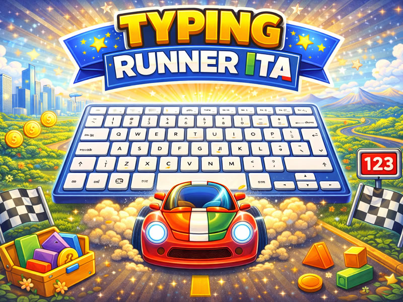 Typing Runner - ITA - gioco didattico della categoria Italiano e lingue straniere