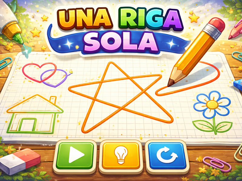 Una riga sola - gioco didattico della categoria Logica, attenzione e memoria